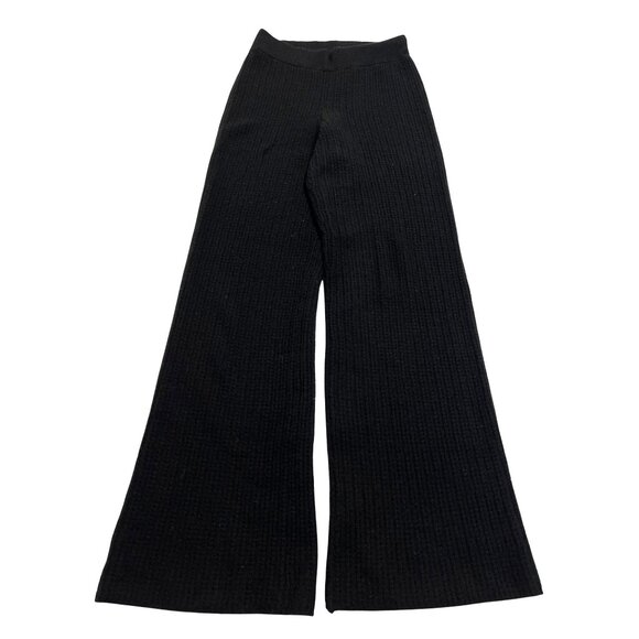ALO Yoga Pants - ALO Yoga Cashmere High-Waist Plush Waffle Pant in Black